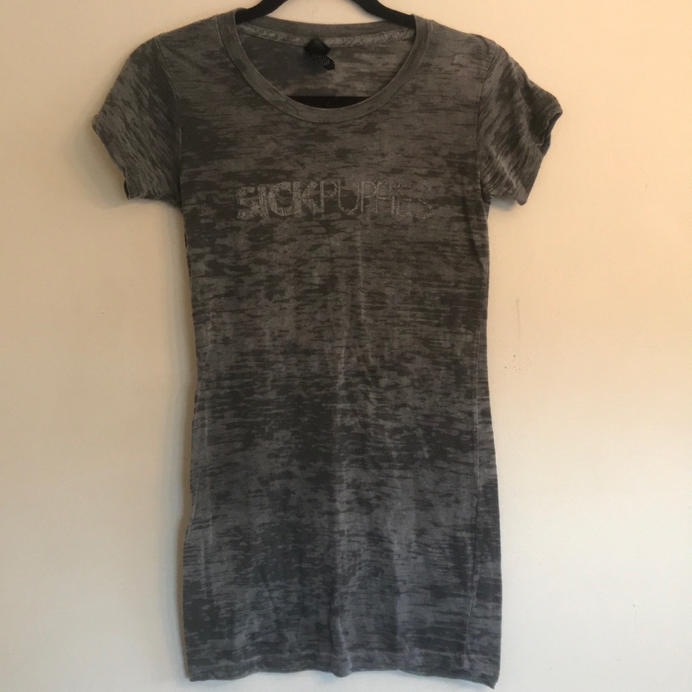 Sick Puppies Extra Long Burnout Top